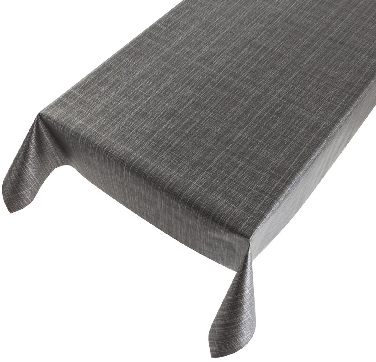 Tweed Antraciet Tafelzeil - 140 x 500 cm - Bol