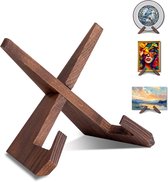 Bordenstandaard - Bordenhouder - Boekstandaard - Borden Display Standaard - 6.5 Inch - Bordenhanger - Bordenrek - Standaard - Houder - Steun - Rek - Hanger - Borden En Boeken - Kookboek - Voor Sierborden - Niet Gemakkelijk Vervormd - Duurzaam - Hout