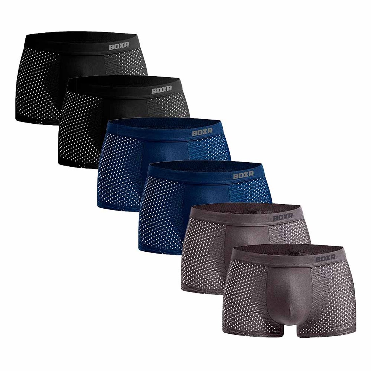 BOXR Boxershort Heren 6 Pack - Bamboe Ondergoed Heren - Duurzaam & Ademend - Zijdezacht - Perfecte Pasvorm - Ondergoed Heren - Onderbroeken Heren - Ideaal voor Dagelijks Gebruik & Sport - Maat M