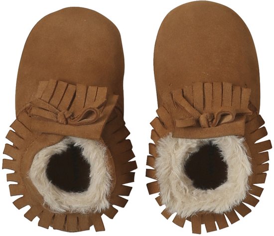 Chaussons Bébé En Cuir Souple élastiqués - Semelle Antidérapante - Taille Selon Mesure Pied, Broderie "Amour"