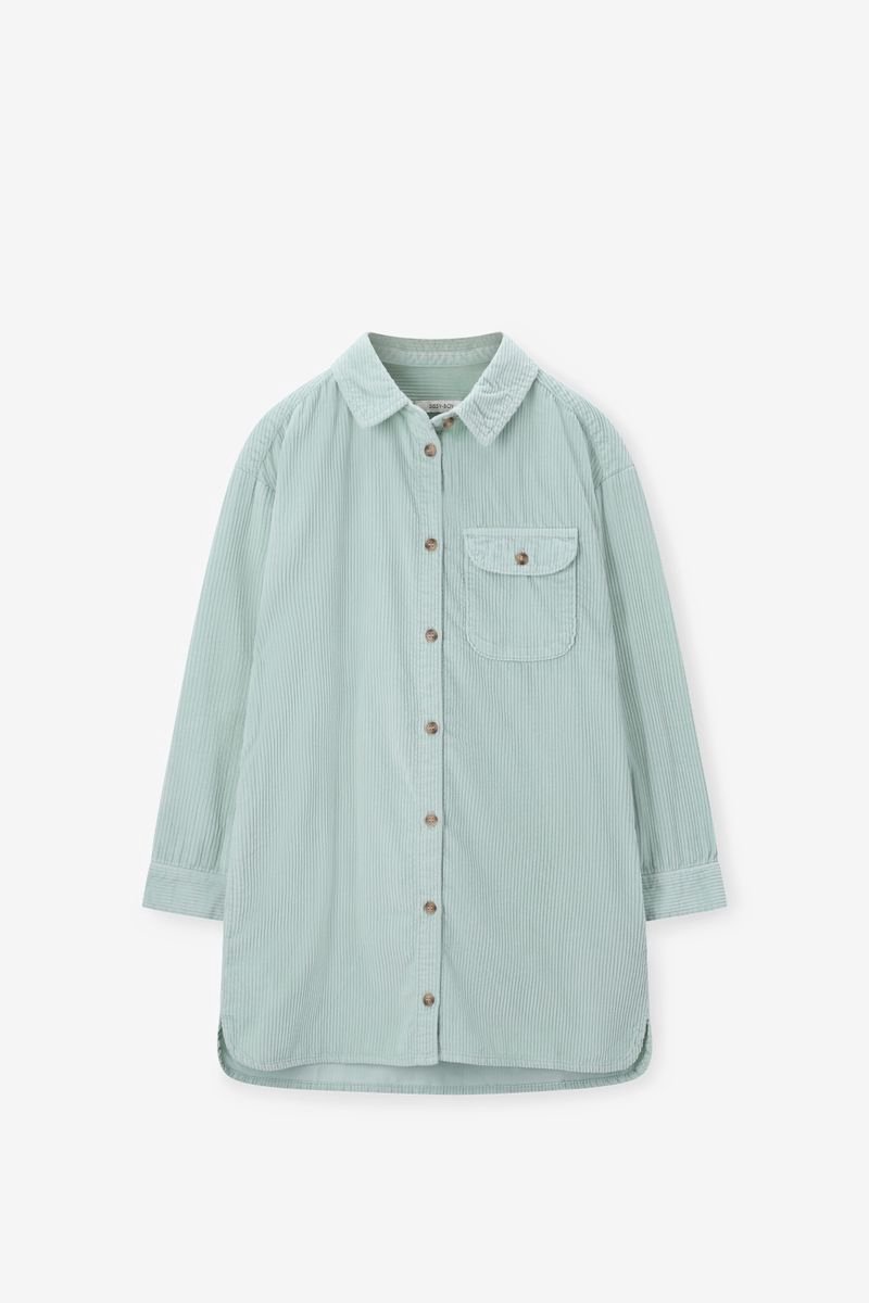 Sissy-Boy - Lichtgroene corduroy jurk