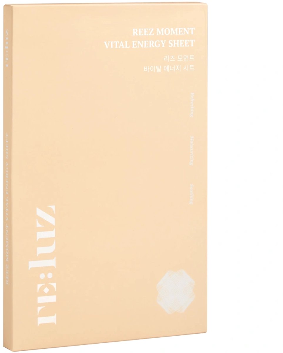 Reluz Vital Energy Sheet / hydrogelmasker om de vermoeide, doffe huid te revitaliseren 1 st