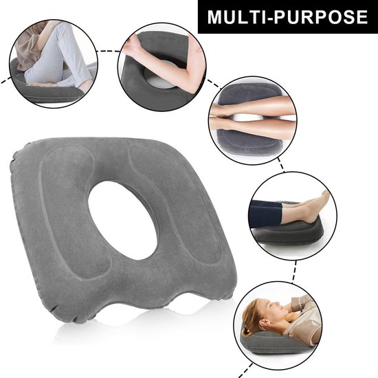 Opblaasbaar Ergonomisch Zitkussen - Comfortabel en Ondersteunend - 1 stuk - PVC — afbeelding 4