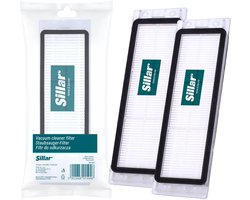 Sillar, set 2 stofzuigerfilter, HEPA, luchtfilter, geschikt voor robotstogzuiger Xiaomi Roborock E20 E25 E35 Lite C10 S5 S50, vervanging