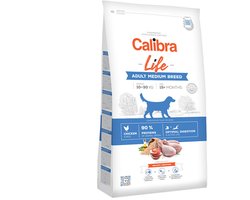 Calibra Dog Life Adult Medium Breed - Hondenvoer - Kip - 12 kg - Hypoallergeen - Voor Volwassen Middelgrote Rassen