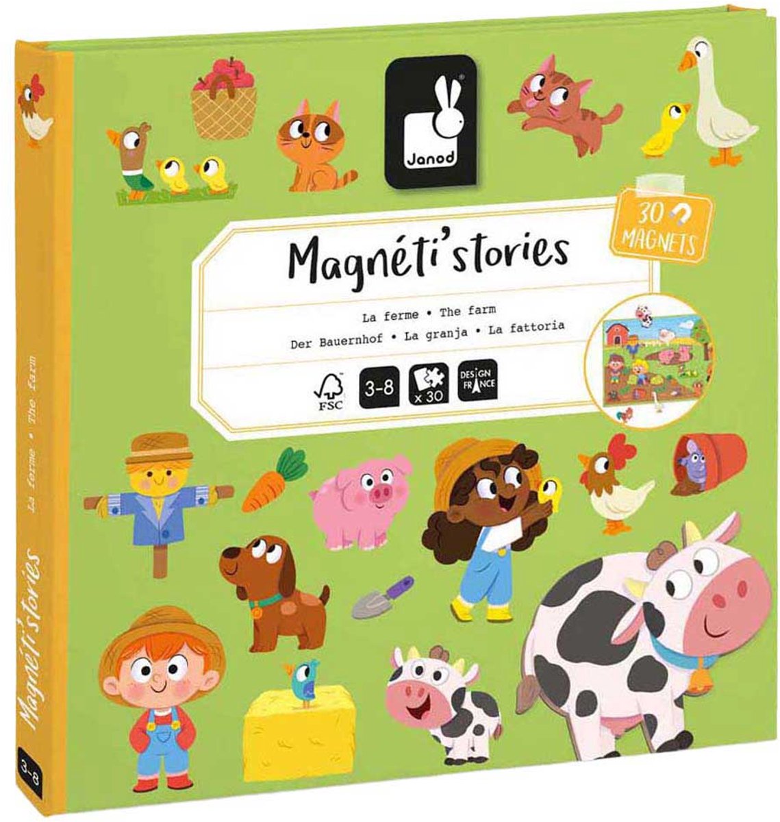 Janod - Magneti Stories - Boerderij – Educatieve magneetset — afbeelding 12