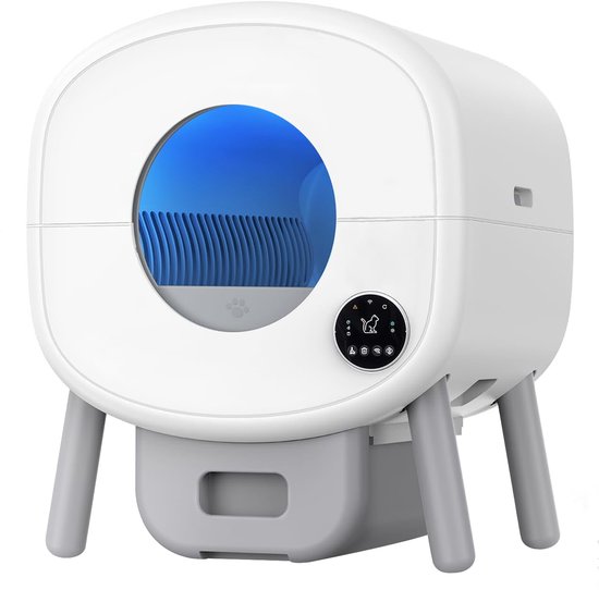 Zelfreinigende Kattenbak – Grote Capaciteit Automatische Kattenbak -XXL 95L -Electrische Kattenbak- Incl. App-Met Kattenbakmat en 3 rollen opvangzakjes