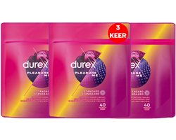 Durex - Condooms - Pleasure me 40st x3 - Voordeelverpakking