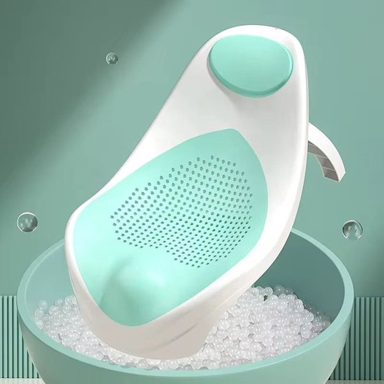 Basoo 2-in-1 Baby Badzitje – Comfortabele & Veilige Draagbare Baby Bath Seat in Groen