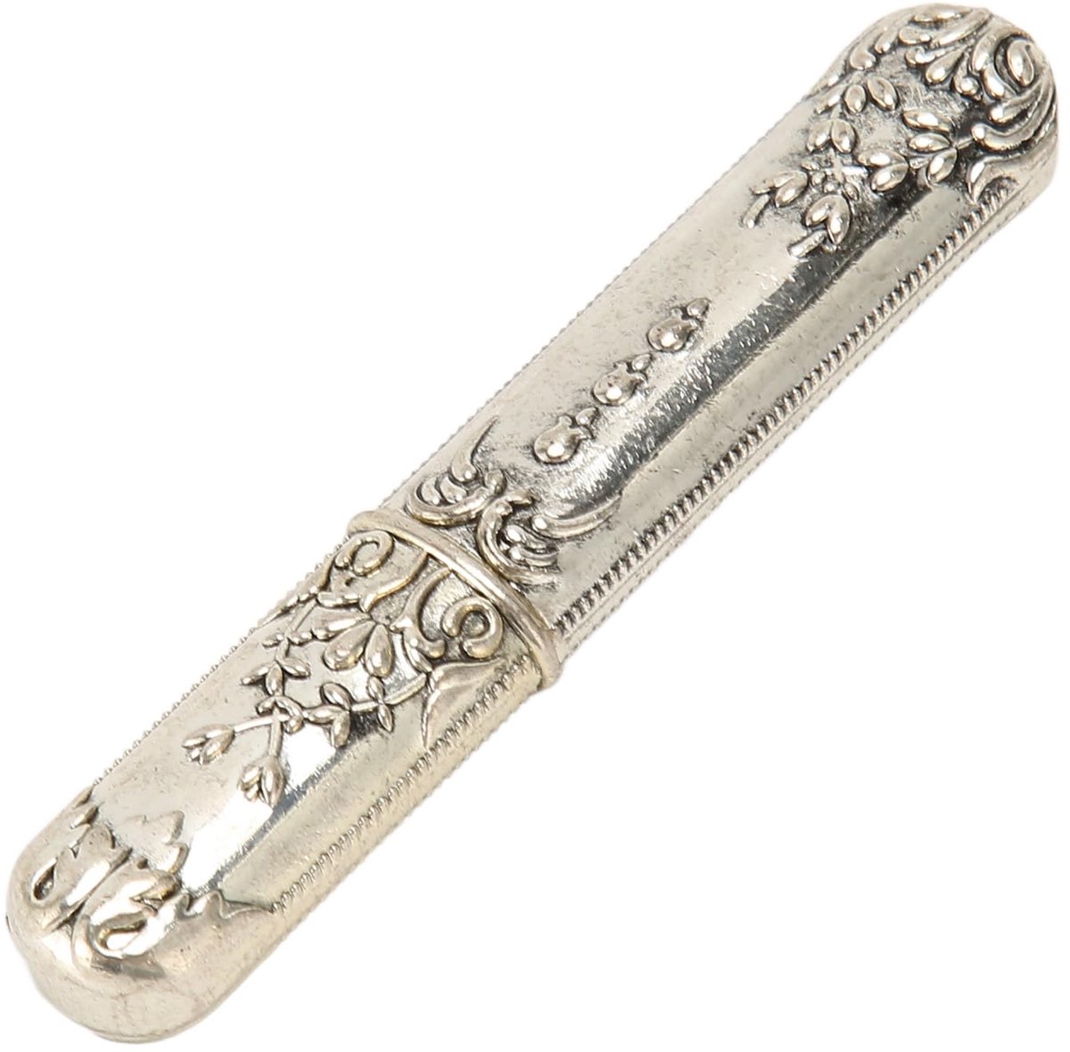 Modelnummer Niet Gespecificeerd - Vintage Naaldhouder - Compact Metalen Embroidery Needles - Antieke Stijl (Zilver)