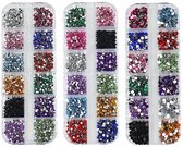 EXCITAT Nail Art Rhinestones - Nail Art Gems - Acryl - Geschikt voor DIY decoratieve knutsels, nail art, etc.