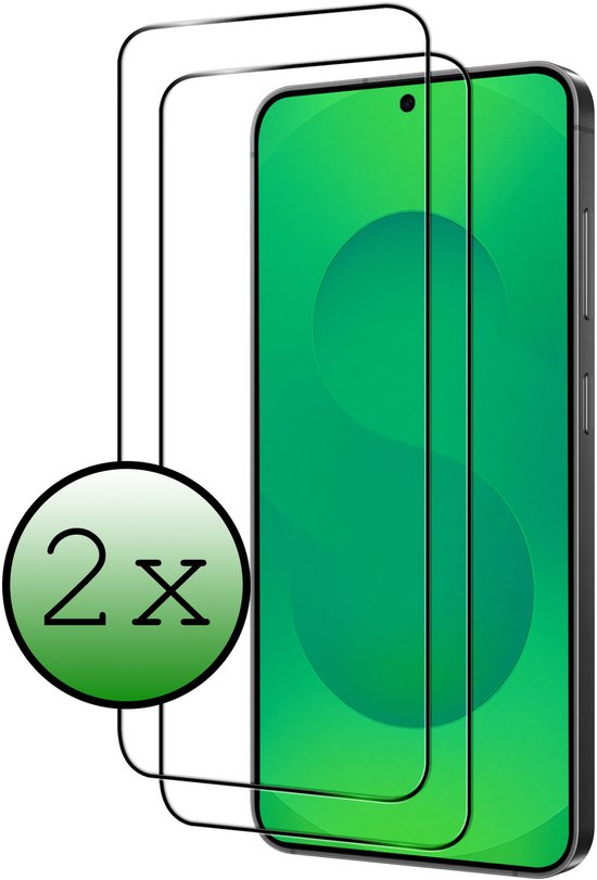 Samsung Galaxy S25 FE screenprotector 2 stuks full cover gehard glas ultradun helder krasbestendig