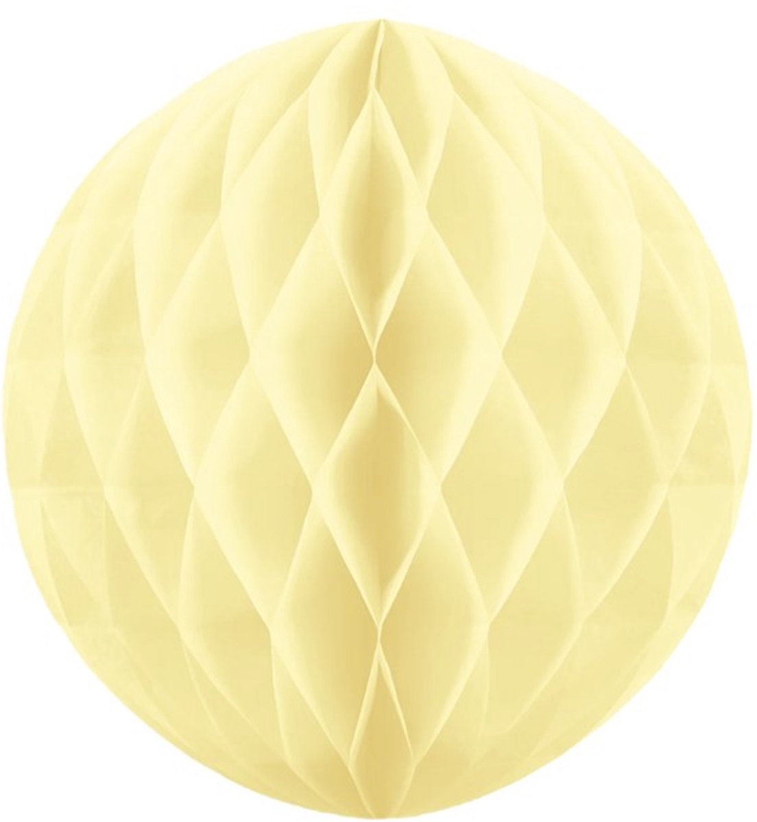 Honeycomb Bol cream ivoor 30 cm partypal.