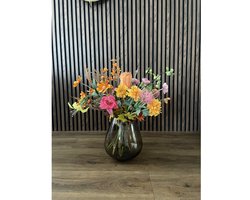 Zijden bloemen boeket - Zijden Herfstboeket Herfstglorie - Onderhoudsvrij - Kunstbloemen