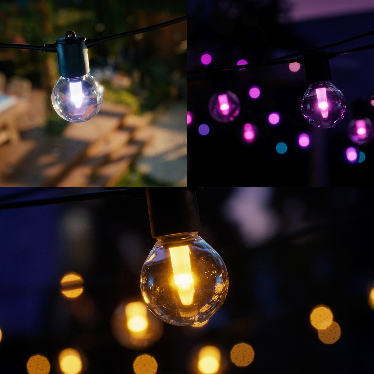 Philips Hue Festavia outdoor lichtsnoer met globe-lampen – 21 meter – 30 lampen – foto 3