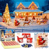 Calendrier De L'Avent Puzzle 2025 – 1008 Pièces En 24 Boîtes – Compte à Rebours De Noël – Cadeau Créatif Pour Enfants Et Adultes