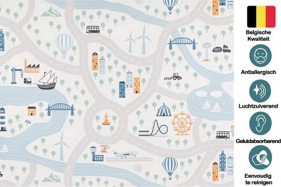 JYG de Jeu Hygiénique Pastel - 133x200cm