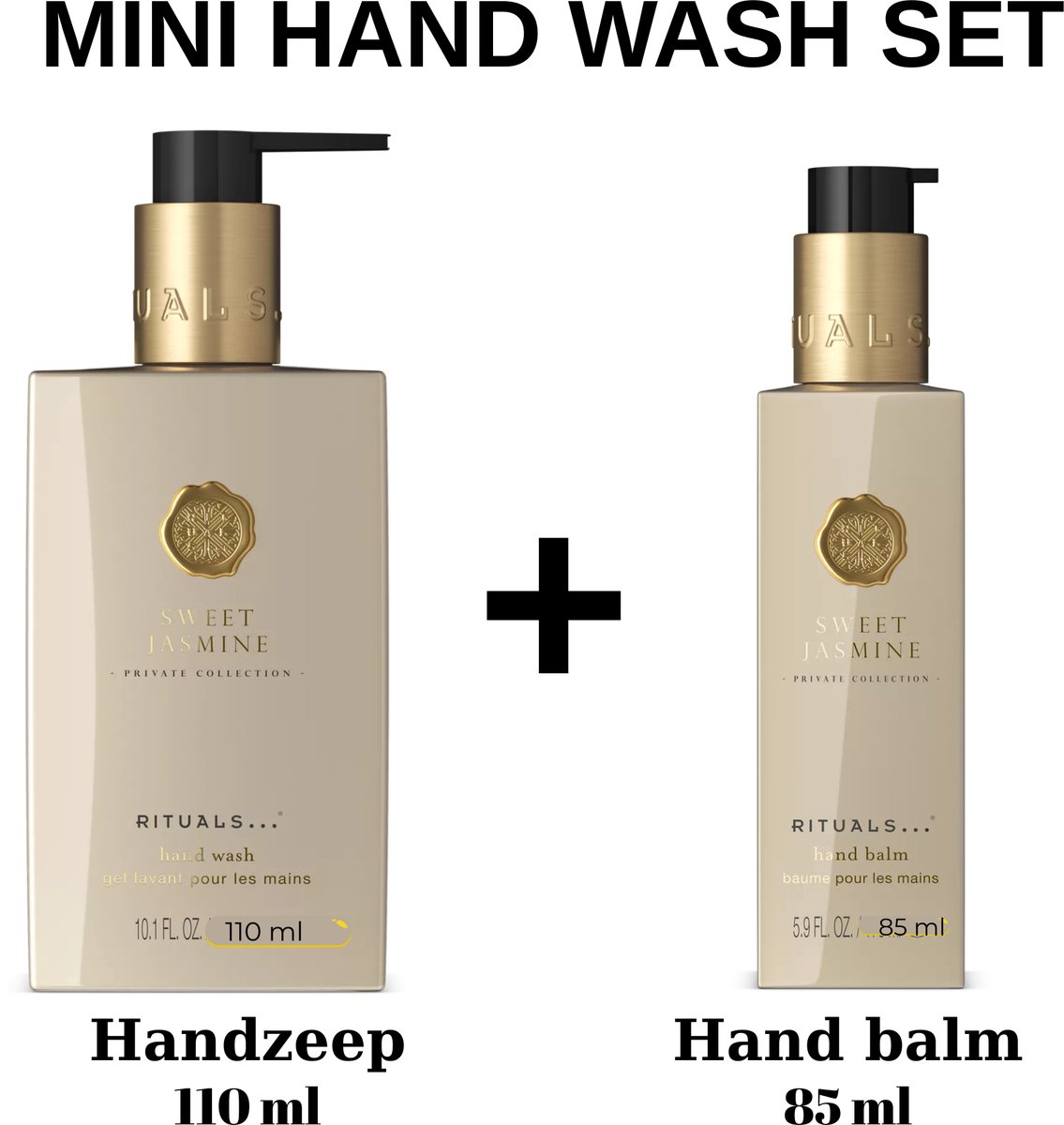 Rituals Sweet Jasmine Mini Hand Wash Set - Handzeep 110 ml Hand Balm 85 ml