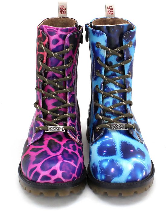 Bottes femmes GOBY Wild Clash – Fait main – Cuir vegan – Femme – Pointure 38