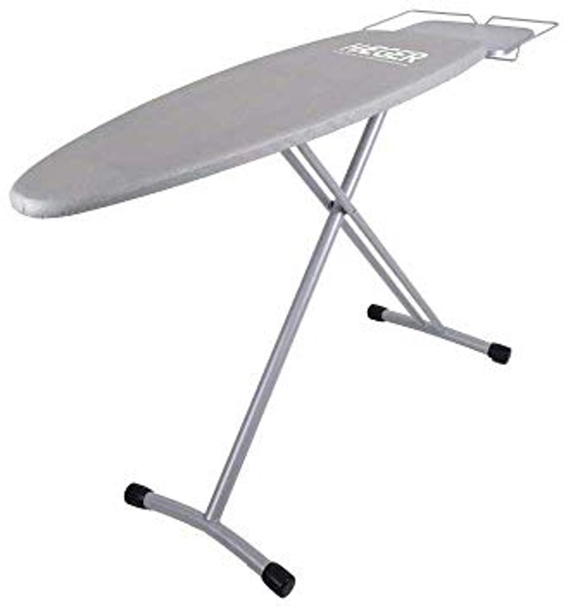 Strijkplank met Continu Verstelbare Hoogte tot 94 cm - Metallic Grijs, 124 x 40 cm