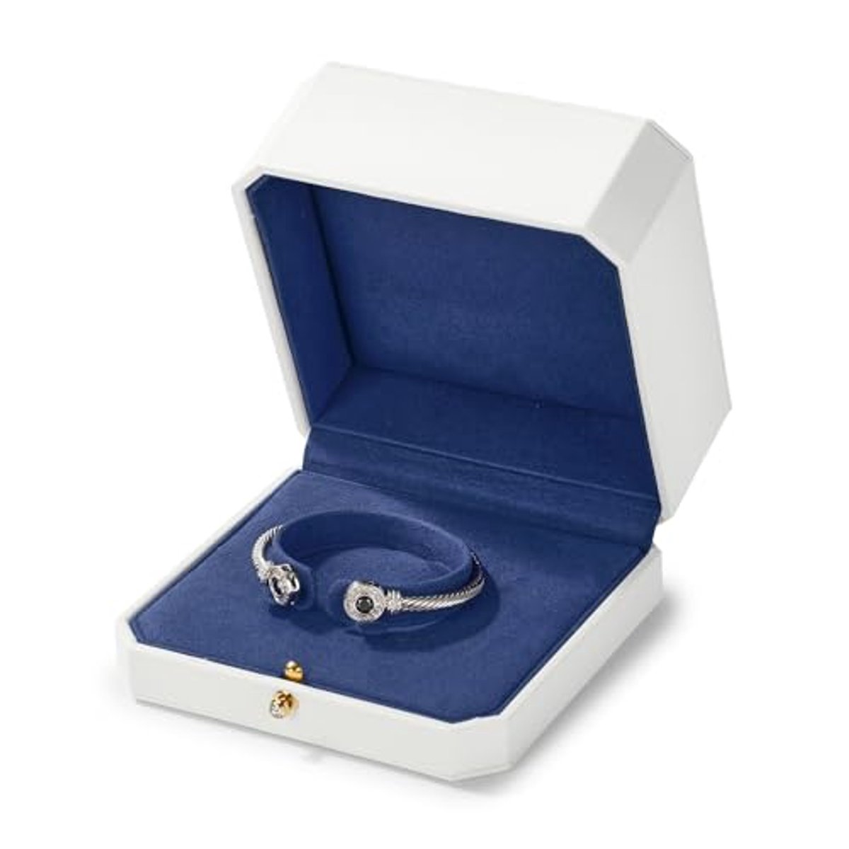Octagonale PU Leren Armbandendoos voor Verjaardag, Valentijnsdag en Jubileum