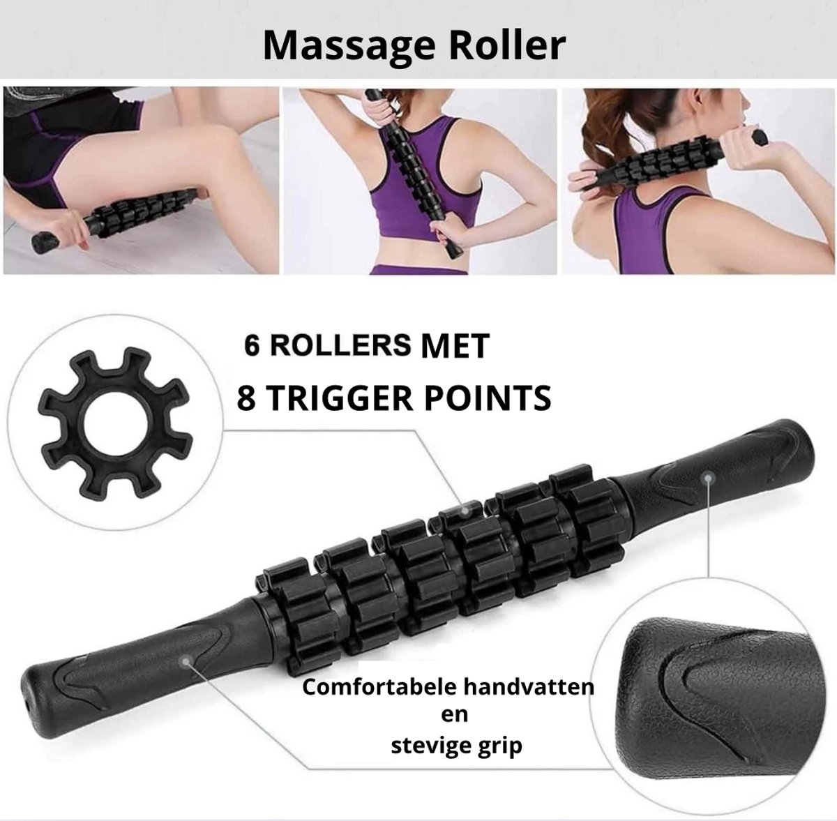 Foam Roller Set 4-delig - Complete Massage Kit thumbnail 4