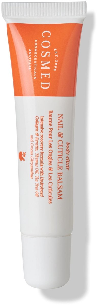 Cosmed Body Elixir – Nail & Cuticle Balm – Verzorgingsbalsem voor Sterke & Glanzende Nagels – Versterkt Nagelstructuur en Herstelt Nagelriemen met Tea Tree Oil, Keratine & Collageen – 15 ml