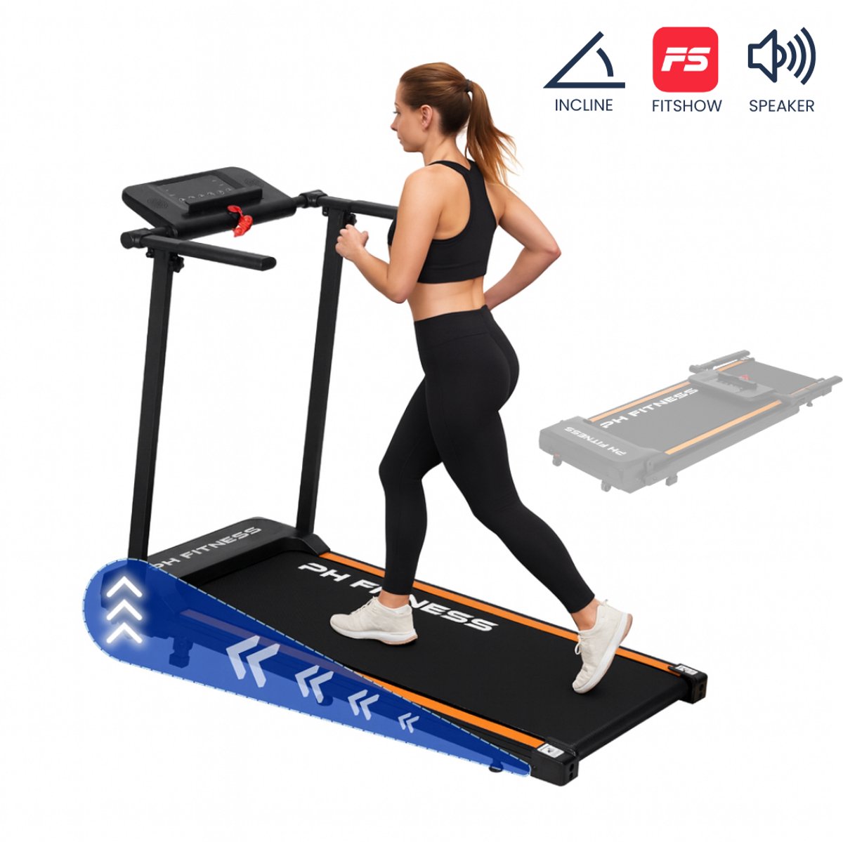 PH Fitness Loopband - 8 km/u - Incline - PH - €174,99
