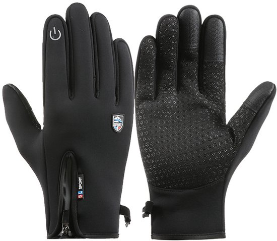 Generisch Frostsport Thermohandschoenen voor elke kou, vorstsport, thermische handschoenen, premium winddicht, waterdicht, warme winterhandschoenen met touchscreen-functie (lichtblauw, M
