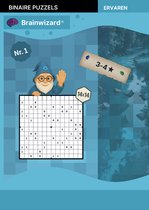 Brainwizard – Binaire puzzelboek - Binaire puzzels - Puzzelboek - Puzzelboeken volwassenen - Niveau 3-4 - NR 1