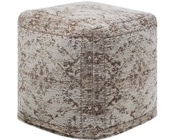 MEERUT - Poef - Taupe - 42 cm - Katoen