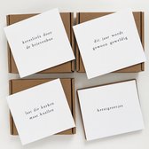 Kerstkaarten set – Super deal! 3 doosjes (24 kaarten) – Ikpakjein kerstkaarten met tekst – originele luxe kaarten met enveloppen