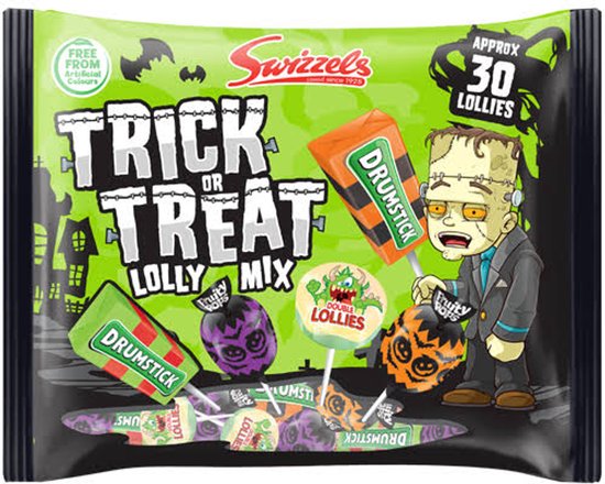 Swizzels lolly mix - griezelsnoep voor Halloween - +/- 30 lollies