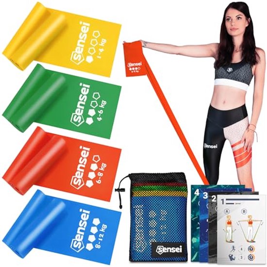 Pedaalweerstandsband, Elastisch Trektouw Met 4 Buizen En Natuurlijk Latexvoetpedaal Sit Up Trektouw Fitnessapparatuur Yogatrainer Voor Arm Rug En Been