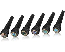 Akoestische Folk Gitaar Brugpennen Set met Abalone Shell - 6 Stuks - Gitaren Accessoires