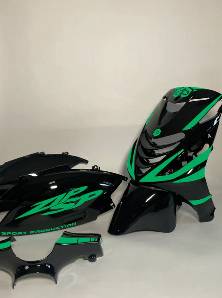 Piaggio Zip Stickerset - Sport Production - Groen