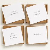 Kerstkaarten set – Super deal! 3 doosjes (24 kaarten) – Ikpakjein – kerstkaarten met tekst – originele kerstkaarten – luxe kaarten met enveloppen 2