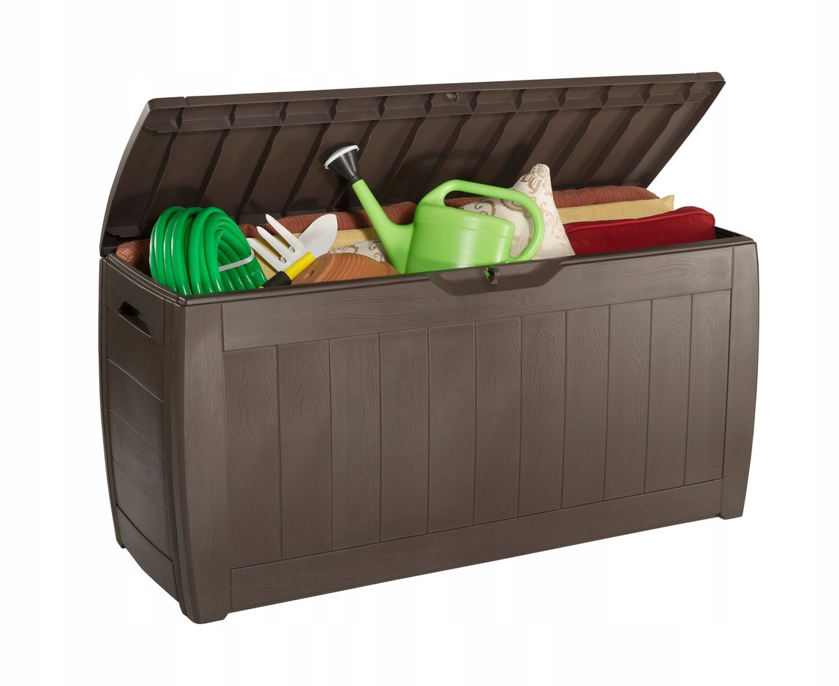 Keter Hollywood - Coffre à coussins - pour extérieur - 270L - brun