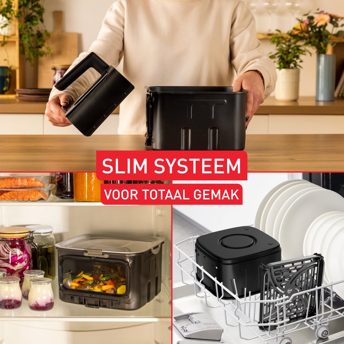 Tefal Easy Fry Smart & Silence XXL Airfryer met 2 Lades - afbeelding 2