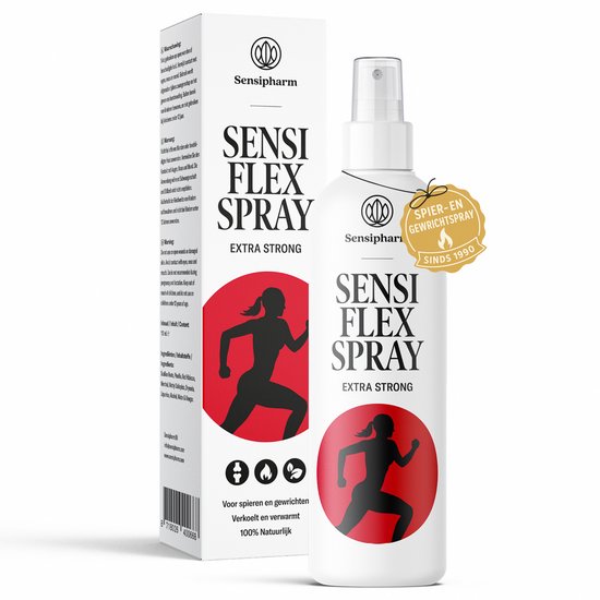 Sensi Flex Spray Extra Strong - Tijgerbalsem, Tiger Balm Warmte Spray bij Rugpijn, Spierpijn en Stijve Spieren - Spierbalsem Reflex Spray - 110 ml - Sensipharm