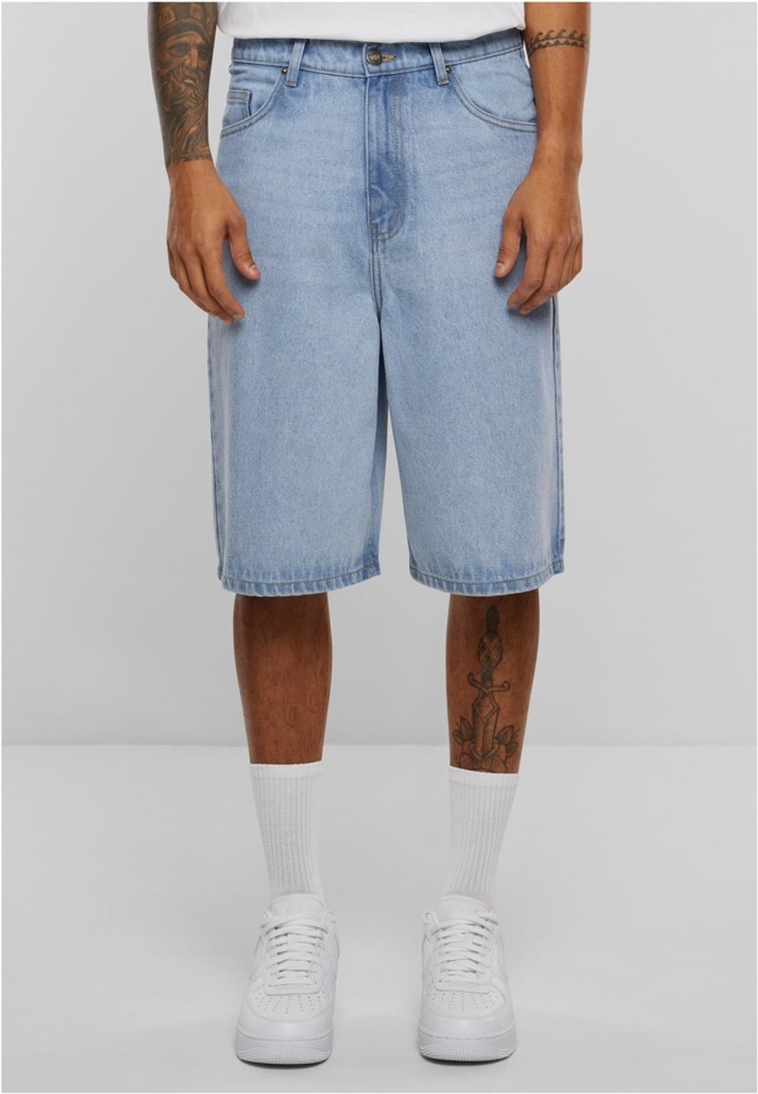 Urban Classics 90’s Heavy Korte broek Taille 38 inch Blauw