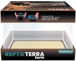 Repto Terra Earth terrarium 30 x 30 x 20 cm glazen terrarium met click-top deksel