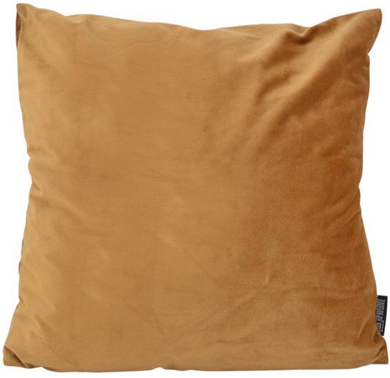 Velvet Goud/Bruin Kussenhoes | Fluweel - Polyester | 45 x 45 cm