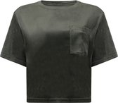 Hunkemöller Top Velours Pocket Groen