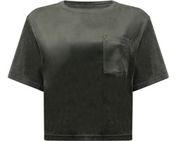 Hunkemöller Top Velours Pocket Groen