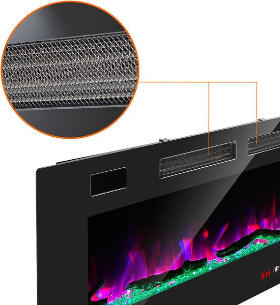 tectake® Wandhaard - Elektrische Haard