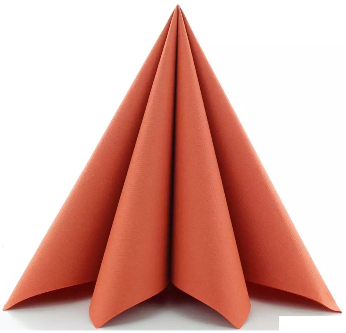 Santex feest servetten - 20x stuks - terracotta - 40 x 40 cm - papier