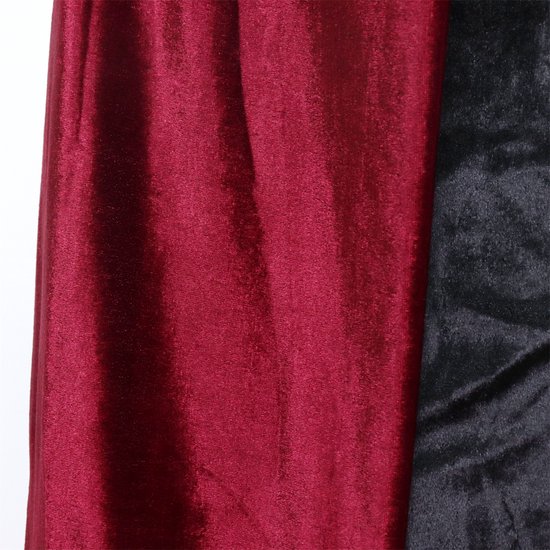 Joya Kids ® Manteaux de Luxe Adultes avec capuche 170 cm | Costume pour le carnaval d'Halloween | Vampire à Cape rouge foncé | Déguisements pour Adultes | Mesdames et Messieurs | Rouge foncé | 170 cm de long