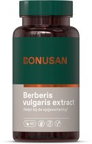 BONUSAN Berberine - Berberis vulgaris Extract – 60 Capsules – Gestandaardiseerd op 6% Alkaloïden (Berberine) – Vegan