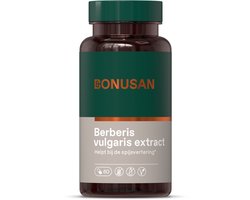 BONUSAN Berberine - Berberis vulgaris Extract – 60 Capsules – Gestandaardiseerd op 6% Alkaloïden (Berberine) – Vegan